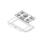 گاز رومیزی کن مدل CG 8505 - تصویر 4