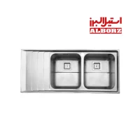 سینک ظرف شویی استیل البرز تو کار مدل 734