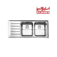 سینک ظرف شویی استیل البرز تو کار مدل 735