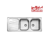 سینک ظرف شویی استیل البرز مدل 214