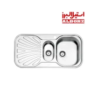 سینک ظرف شویی استیل البرز مدل 214