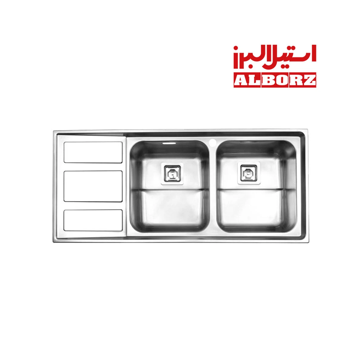 سینک-ظرف-شویی-استیل-البرز-مدل-761 سینک-ظرف-شویی-استیل-البرز-مدل-761