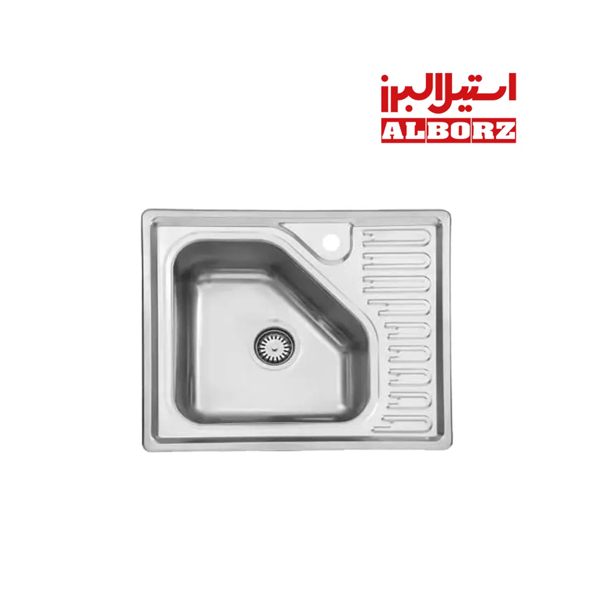 سینک ظرف شویی استیل البرز مدل 810 سینک ظرف شویی استیل البرز مدل 810