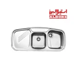 سینک ظرف شویی استیل البرز تو کار مدل 614