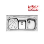 سینک ظرف شویی استیل البرز مدل روکار 614
