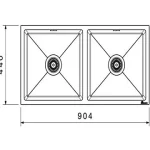 سینک ظرف شویی بیمکث مدل BS 725 - تصویر 3